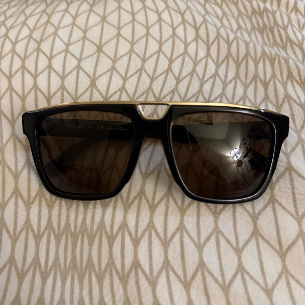 Salvatore Ferragamo Black Sunglasses
